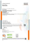 Global Standard for Food Safety certificate